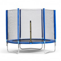 Батут DFC Trampoline Fitness с сеткой 8ft, синий